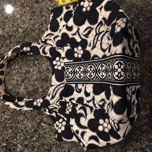 Vera Bradley white and black purse